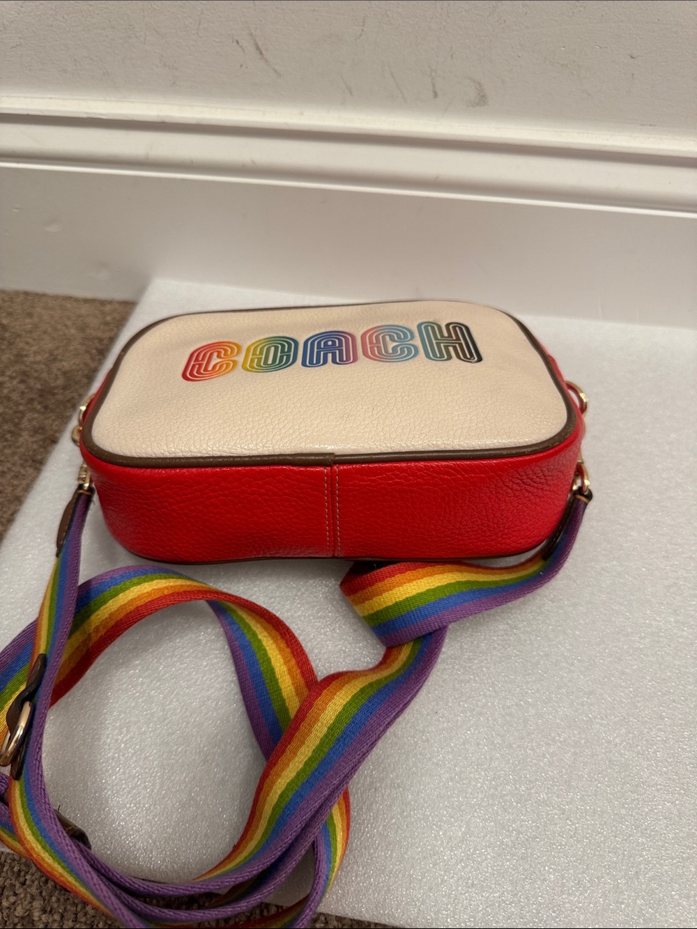 Coach Jamie pride rainbow camera crossbody bag purse - Picture 5 of 10